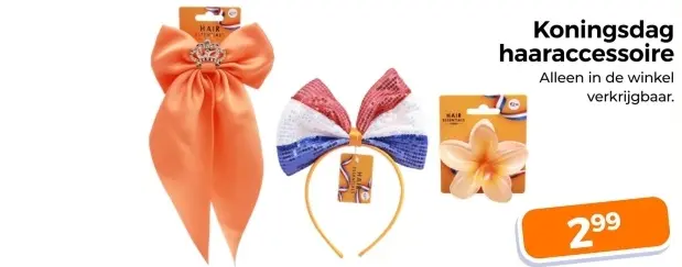Aanbieding: Koningsdag haaraccessoire