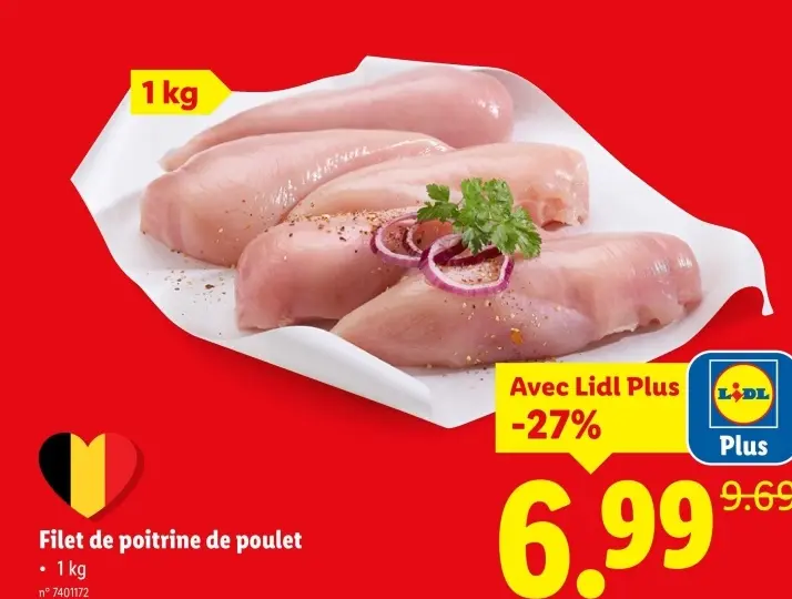 Offre: Filet de poitrine de poulet
