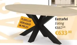 Promotie: Eettafel