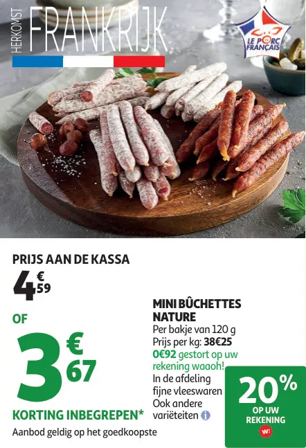 Promotie: Mini bûchettes nature