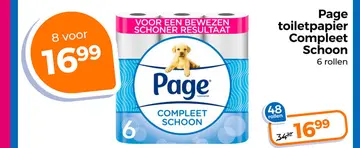 Aanbieding: Page toiletpapier Compleet Schoon