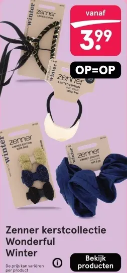 Aanbieding: Zenner kerstcollectie