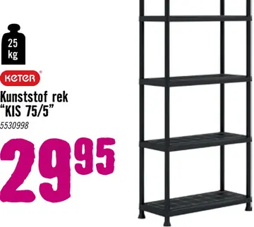 Aanbieding: KETER Stellingkast 176x75x32 cm kunststof