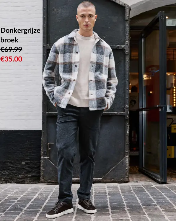 Promotie: JBC Donkergrijze broek