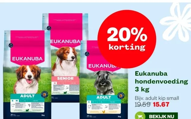 Aanbieding: Eukanuba hondenvoeding