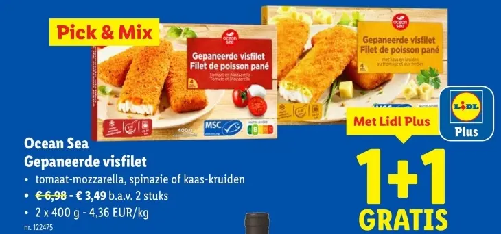 Promotie: Gepaneerde visfilet
