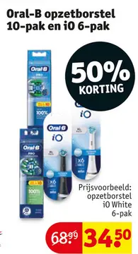 Aanbieding: Oral-B opzetborstel 10-pak en i0 6-pak