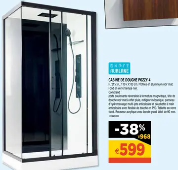 Aanbieding: Cabine de douche pozzy 4