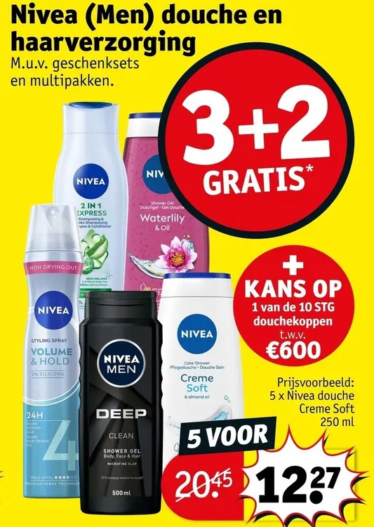 Promotie: Douche en haarverzorging