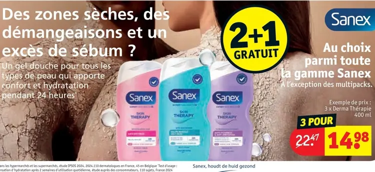 Offre: Sanex Skin Therapy Shower Gel