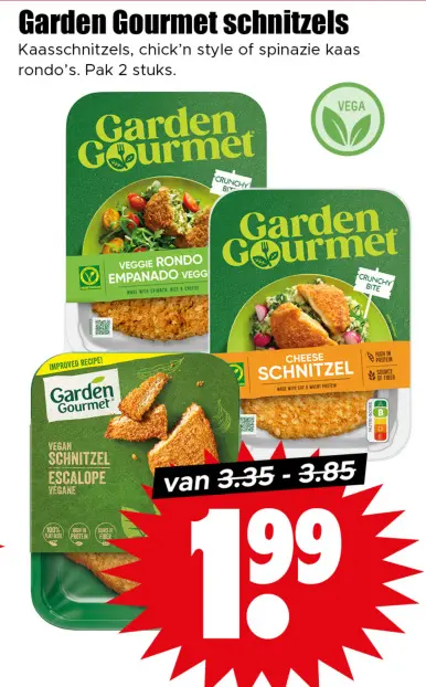 Aanbieding: Garden Gourmet schnitzels