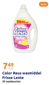 Aanbieding: Color Reus wasmiddel Frisse Lente