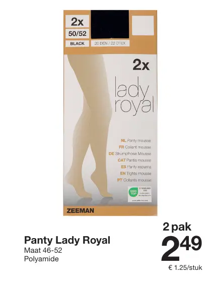 Promotie: Panty Lady Royal