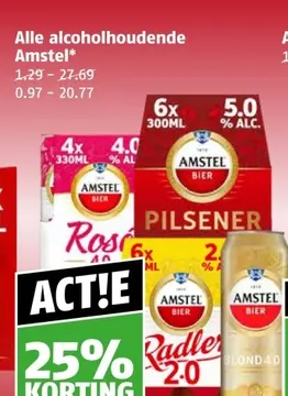 Aanbieding: Alle alcoholhoudende Amstel