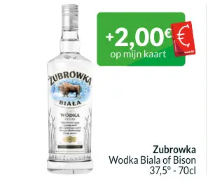 Promotie: Wodka Biala of Bison