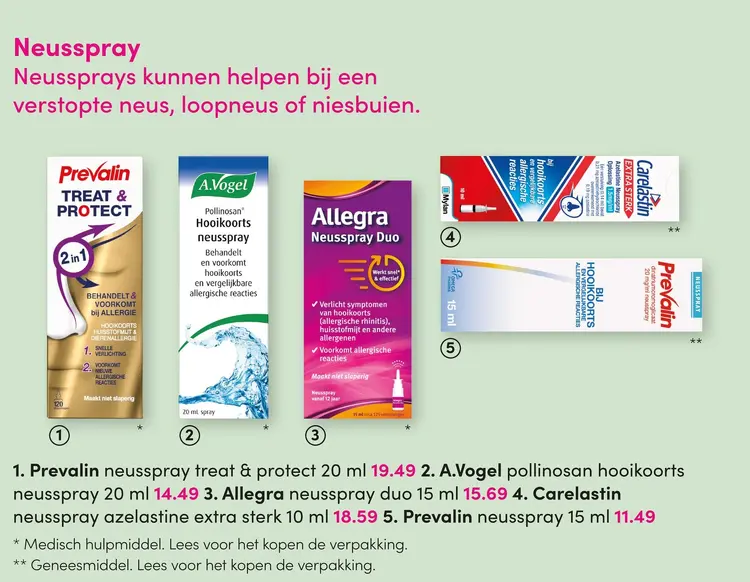 Aanbieding: Neusspray