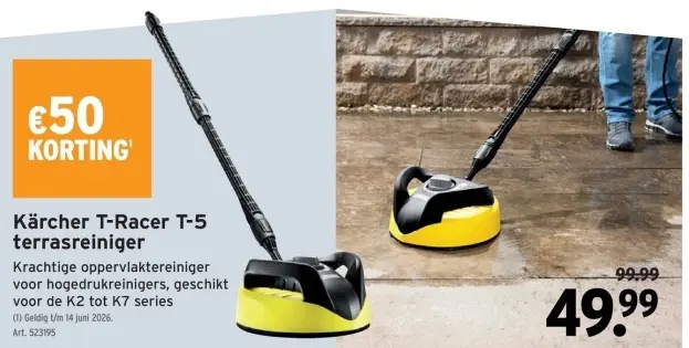 Promotie: T-Racer T-5 terrasreiniger