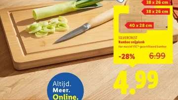Aanbieding: bamboe snijplank