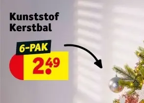 Aanbieding: Kunststof Kerstbal
