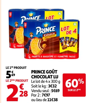 Promotie: Prince goût chocolat