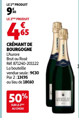 Offre: Crémant de bourgogne
