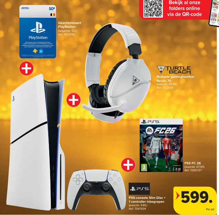 Aanbieding: PS5-console Slim Disc + 1 controller inbegrep