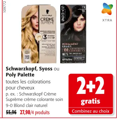 Offre: Schwarzkopf, Syoss ou Poly Palette