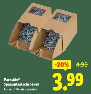 Aanbieding: Spaanplaatschroeven