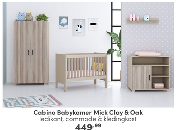 Aanbieding: Cabino Babykamer Mick Clay & Oak 3 Delig