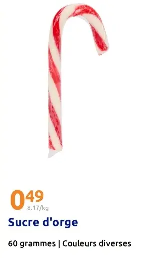 Offre: Sucre d'orge