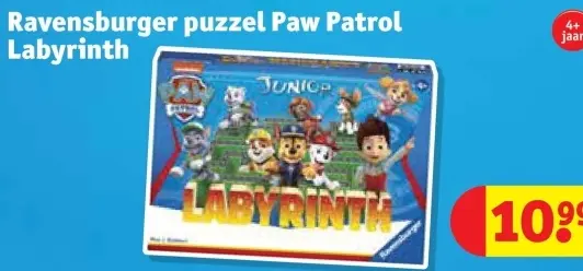 Promotie: puzzel Paw Patrol Labyrinth