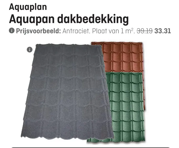 Aanbieding: Aquapan dakbedekking