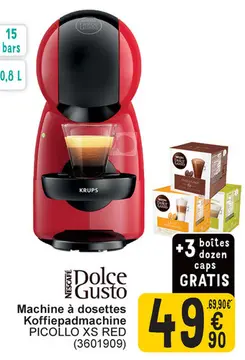 Aanbieding: Machine à dosettes Koffiepadmachine PICOLLO X