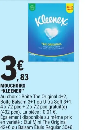 Offre: Mouchoirs