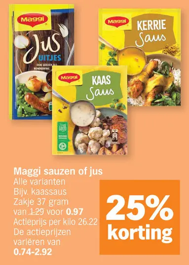 Promotie: Sauzen of jus