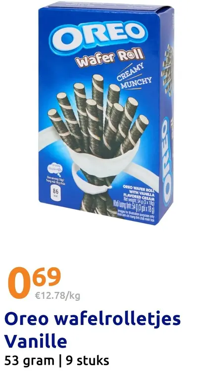 Aanbieding: Wafelrolletjes Vanille