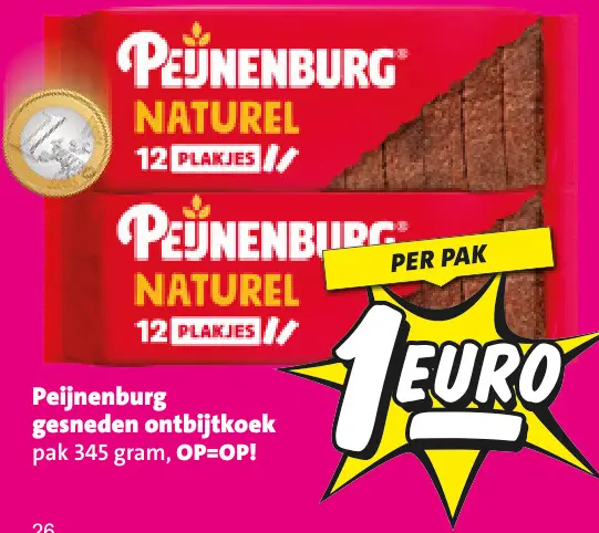 Aanbieding: Peijnenburg gesneden ontbijtkoek