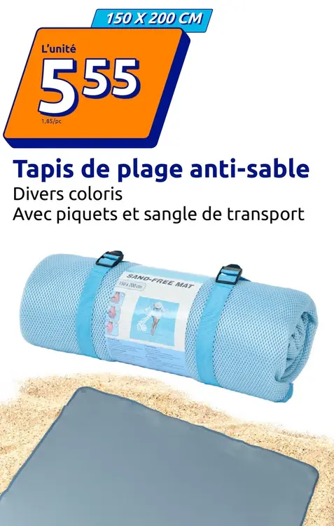 Offre: Tapis de plage anti-sable