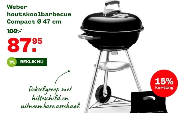 Aanbieding: houtskoolbarbecue Compact