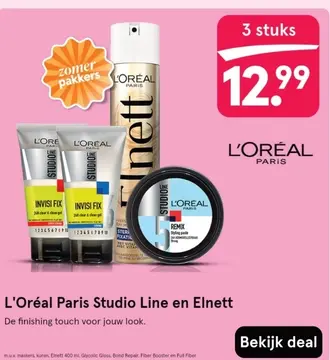 Aanbieding: L'Oréal Paris Studio Line en Elnett