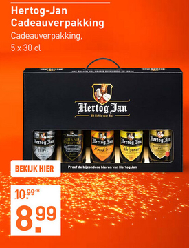 Aanbieding: Hertog-Jan Cadeauverpakking 5X30CL Bier