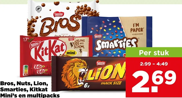 Aanbieding: Mini's en multipacks