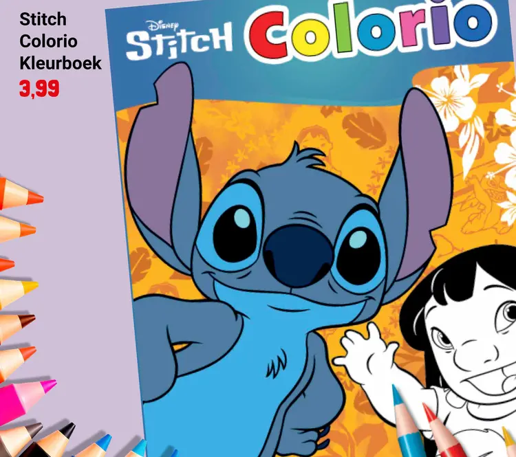 Aanbieding: Stitch Colorio Kleurboek