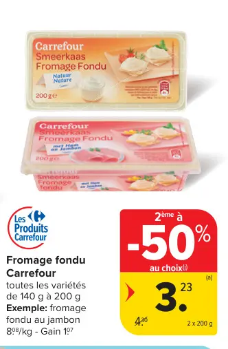 Offre: Fromage fondu