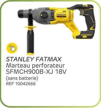 Offre: Marteau perforateur stanley fatmax sfmch900b-xj 18v (sans batterie)