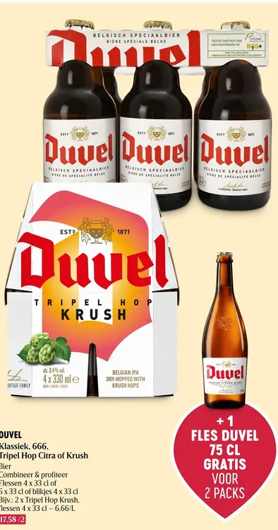 Promotie: Klassiek, 666, Tripel Hop Citra of Krush