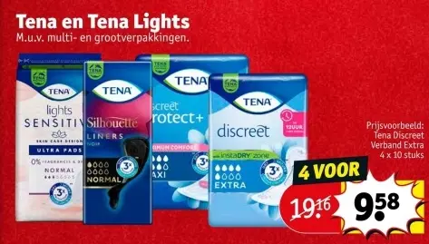 Aanbieding: Tena en Tena Lights