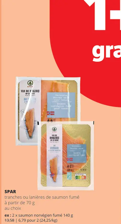 Offre: Tranches ou lanières de saumon fumé