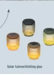 Promotie: Solar tuinverlichting glas