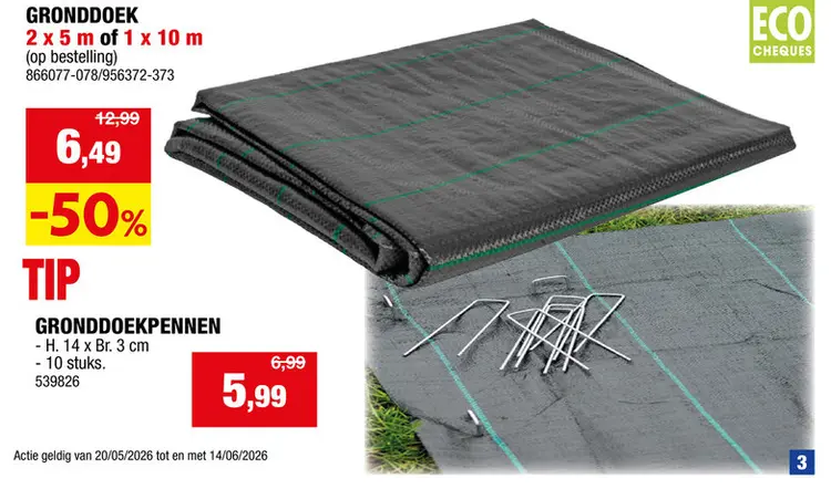 Promotie: Gronddoek